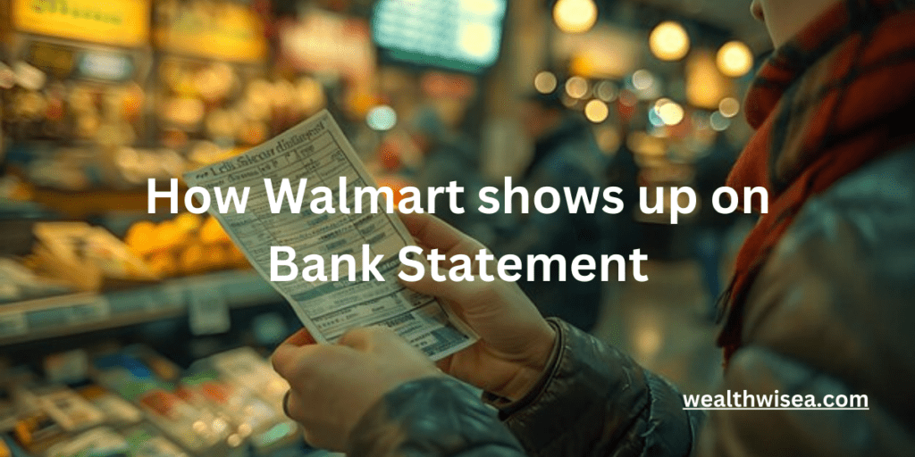 How Walmart shows up on bank statement