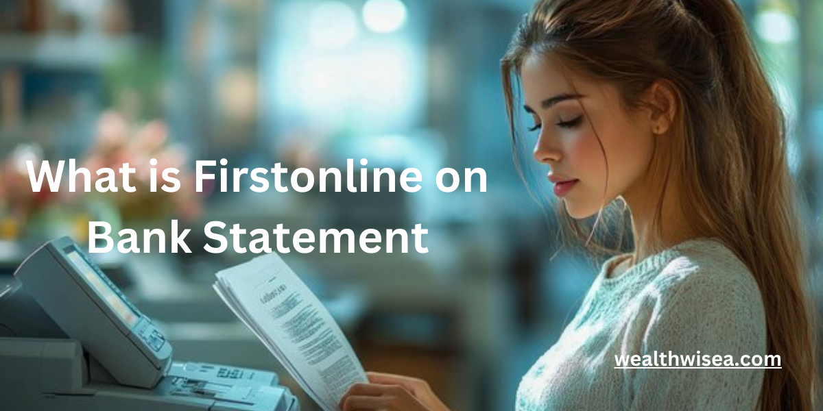 What is Firstonline on Bank Statement