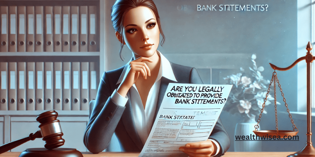 Are You Legally Obligated to Provide Bank Statements?