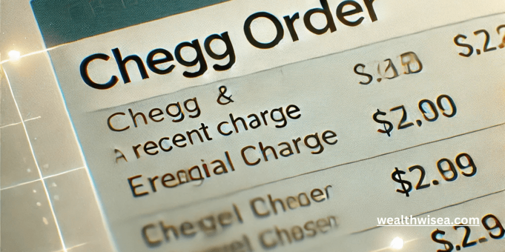 What Is the Chegg Order Charge on Your Bank Statement?