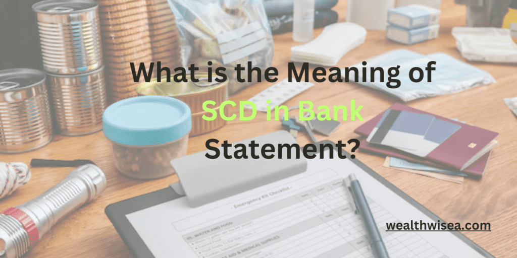 What is the Meaning of SCD in Bank Statement?