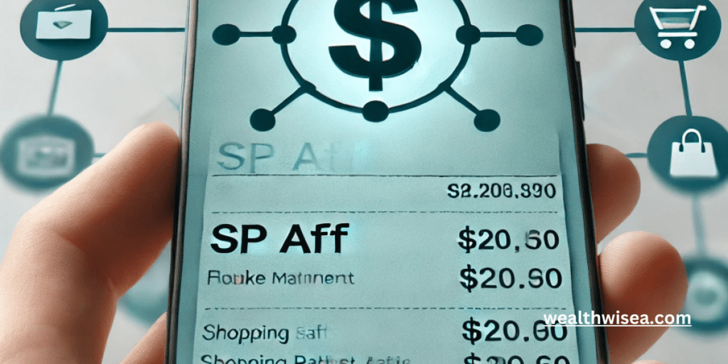 What is SP AFF on Bank Statement?