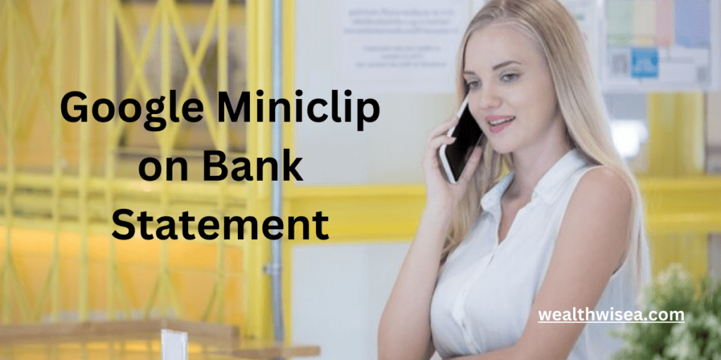 What is Google Miniclip on Bank Statement?